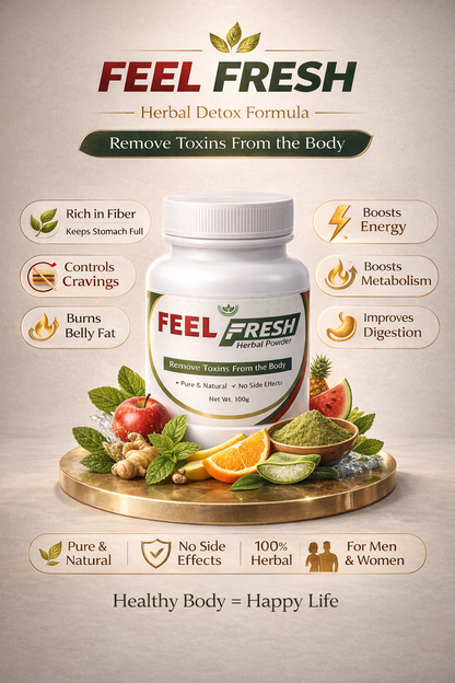 🌿 FEEL FRESH Herbal Detox powder